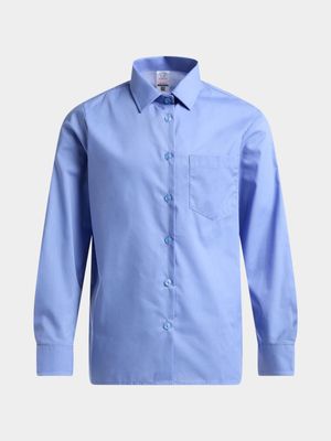 Jet Older Boys Blue Long Sleeve School Shirt 15-16y