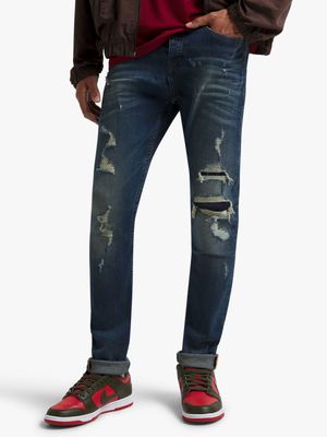 Redbat Men's Medium Blue Super Skinny Jeans
