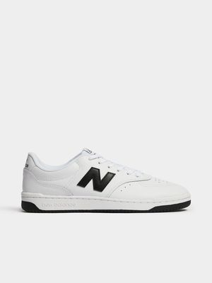Mens New Balance  BB80 White/Black Sneaker