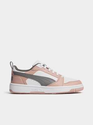 Women's Puma Rebound V6 Low Pink/White Sneaker