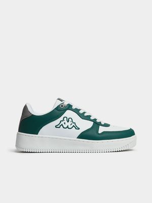 Mens Kappa Logo Maserta White/Green Sneaker