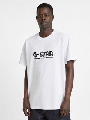 G-Star Men's Line Script Black T-Shirt