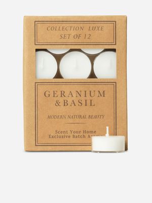 Basil & Geranium Tealights