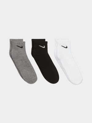 Nike Unisex Everyday 3-Pack Crew Multicoulour Socks