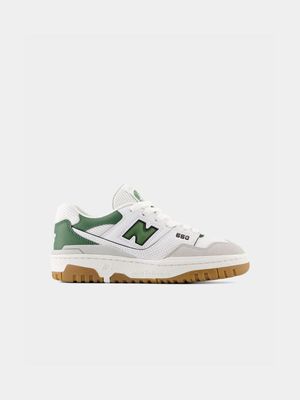 New Balance Junior 550 White/Green Sneaker