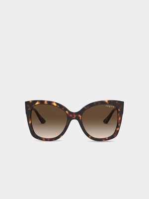 Women's Vogue Eyewear Brown Tortoise Sunglasses