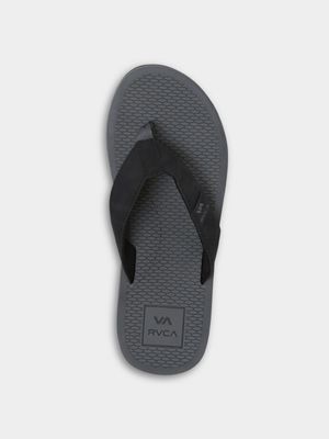 Men's RVCA Grey Sandbar Sandals