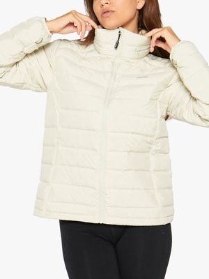 Women's jeep Cream Fused Down Puffer Jacket