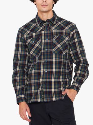 Men's Jeep Green Flannel Check Shirt
