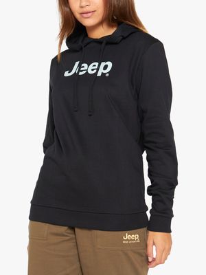 Women's Jeep Black Icon Pullover Hoody