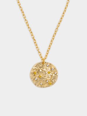14ct Gold Plated Constellation Necklace - Gemini