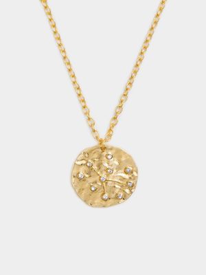 14ct Gold Plated Constellation Necklace - Cancer