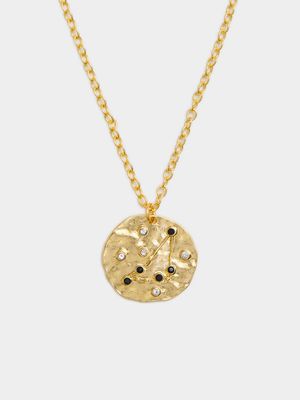 14ct Gold Plated Constellation Necklace - Capricorn