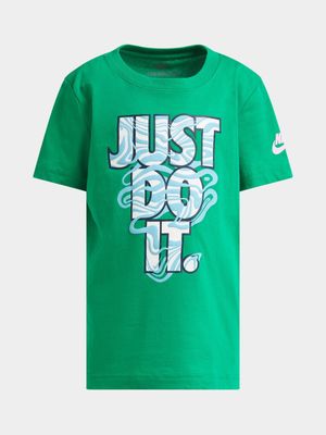 Nike Kids Just Do It Waves Green T-Shirt