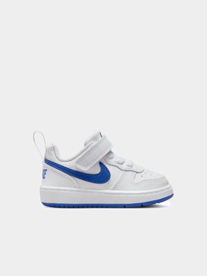 Junior Infant Nike Court Borough White/Blue Shoes