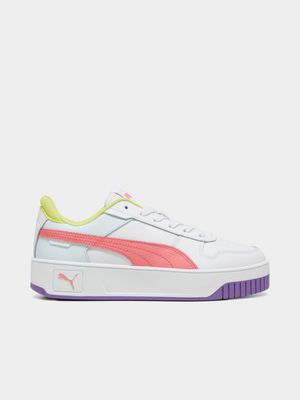 Puma Junior Carina Street White/Pink Sneaker