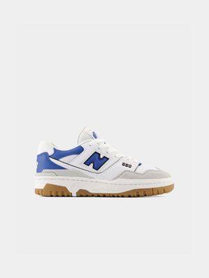 New Balance Junior 550 White/Blue Sneaker