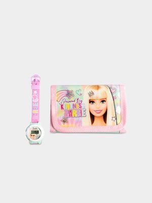 Barbie Pink Watch Wallet Set