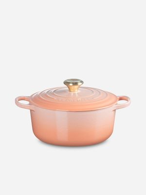 Le Creuset Round Cocotte Peche 24cn