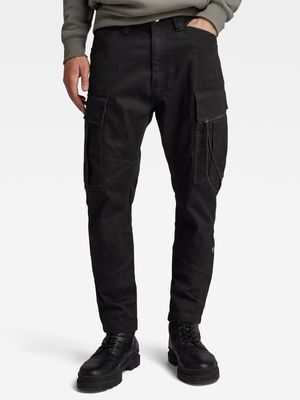 G-Star Men's Zip Pocket 3D Skinny Dark Black Cargo Pants 2.0