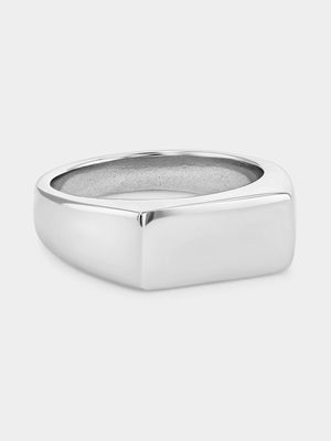 Stainless Steel Rectangle Signet Ring