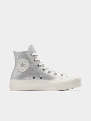 Womens Converse All Star Lift Sparkle Party Hi-Top Sneakers