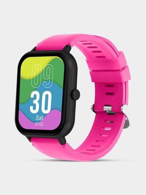 Volkano Chroma Series Pink Silicone Smart Watch