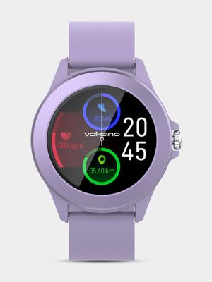 Volkano Splash Series Purple Silicone Round Smart Watch