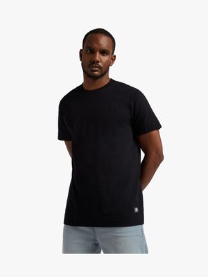 Men's Union-DNM Reg Fit Embroidery Black T-Shirt