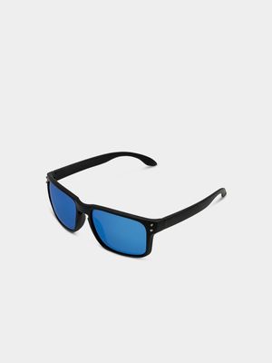 Men's Markham Casual Loubger Black Sunglasses