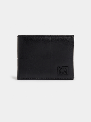 MKM Black Weave Billfold Wallet