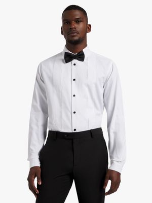 Men's Markham Tuxedo Pleated Bib White Shirt