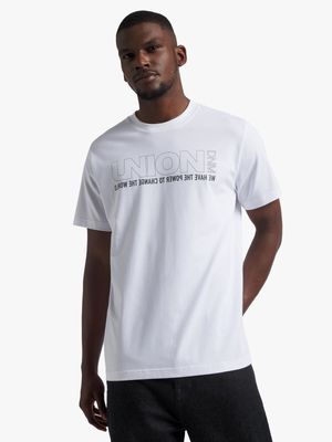 Men's Union-DNM Brand Carier White T-Shirt