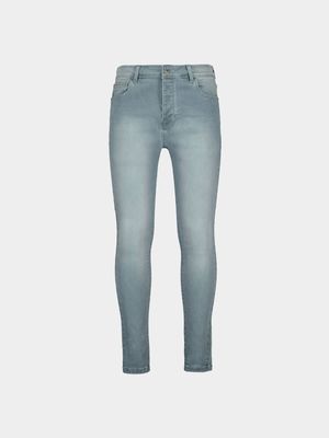 Men's Relay Jeans Super Skinny Grey Blue Jean
