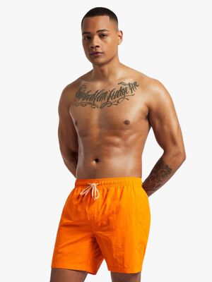 Men's Markham Plain Orange Swimshort