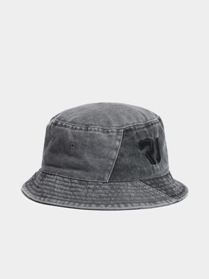 Men's Relay Jeans Spliced Grey Bucket Hat