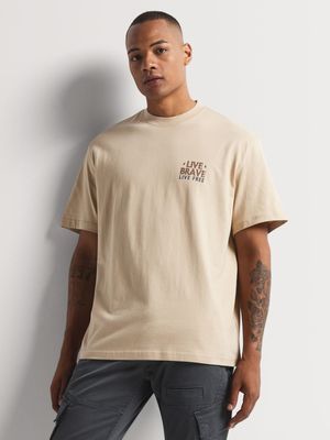 Men's Markham Tiger Graphic Stone T-Shirt