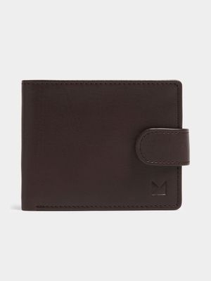 MKM Medium Brown Tab Billfold Wallet