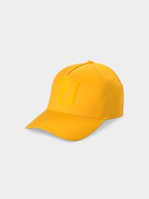 RJ Yellow 3D Plastisol Curve Peak Cap