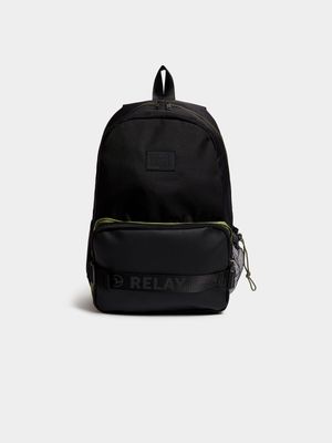 Men's Relay Jeans Double Pocket Black Backpack