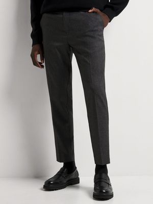 Men's Markham Tapered Houndstooth Charcoal/Black Trouser