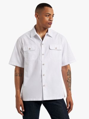 Men's Relay Jeans Utility Plain White Shirt