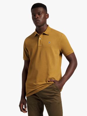 G-Star Men's Dunda Slim Mustard Polo