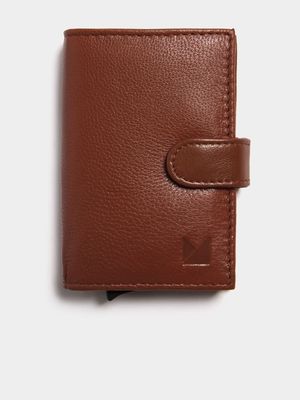 Men's Markham Leather Multi Brown Card Slot Holder