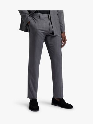 Men's Markham Skinny Stripe Grey Trouser