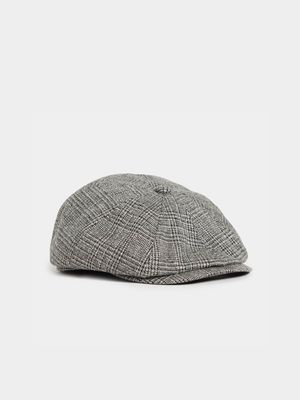 Men's Markham Jacquard Poorboy Black/White Hat