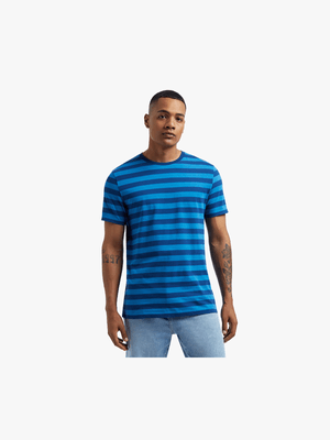 MKM Blue/Navy Horizontal Stripe T-Shirt