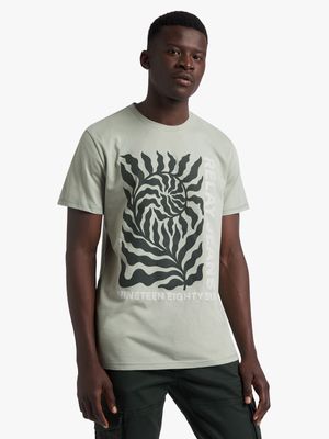 Men's Relay Jeans Leaf Graphic Sage T-Shirt