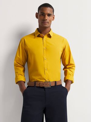 Men's Markham Slim Fit Core Lounge Mustard Shirt