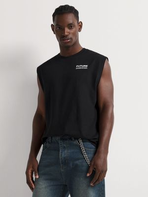 Men's Markham Graphic Black Vest